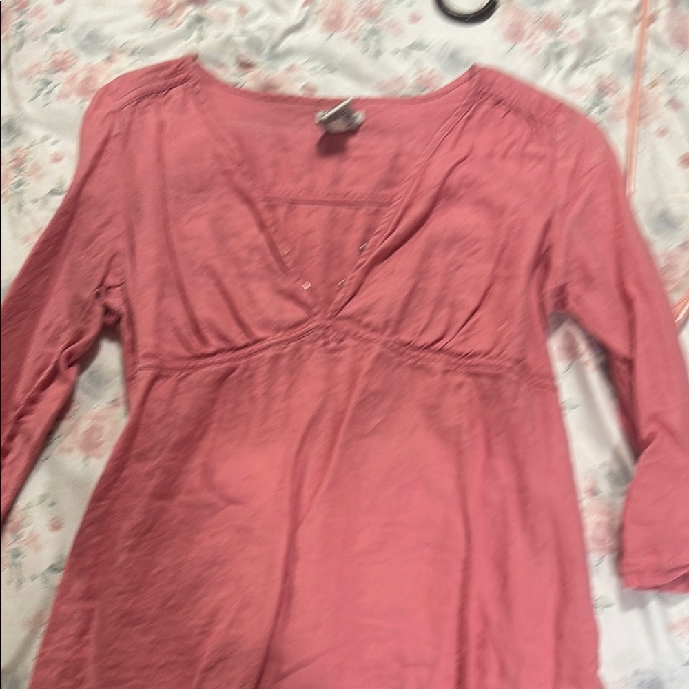 Pink Long Sleeve Top